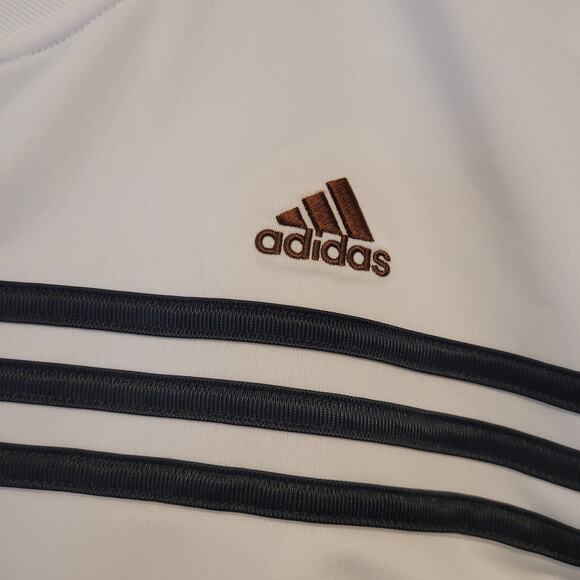 Adidas White Full Zip Track Jacket Youth XL Three Stripes Logo Streetwear - Picture 3 of 8